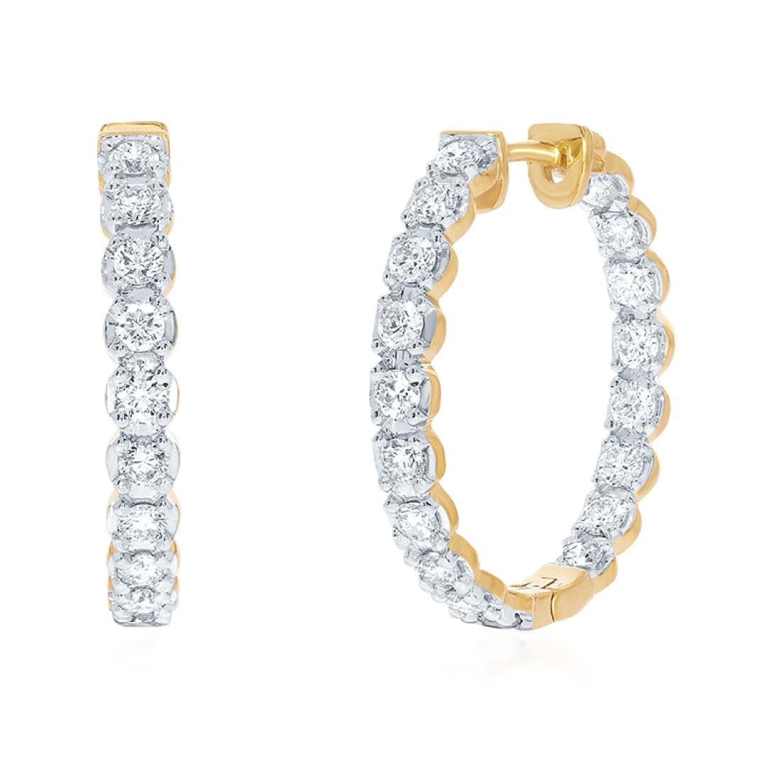 Diamond Hoop Earings